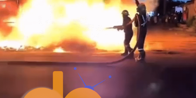 Dawn Fire Destroys Shops and House at Tabora Number 4 Near New Market